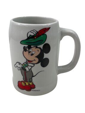 Disney Mickey Mouse Beer Stein Mug By Reutter Porzellan Germany Ceramic